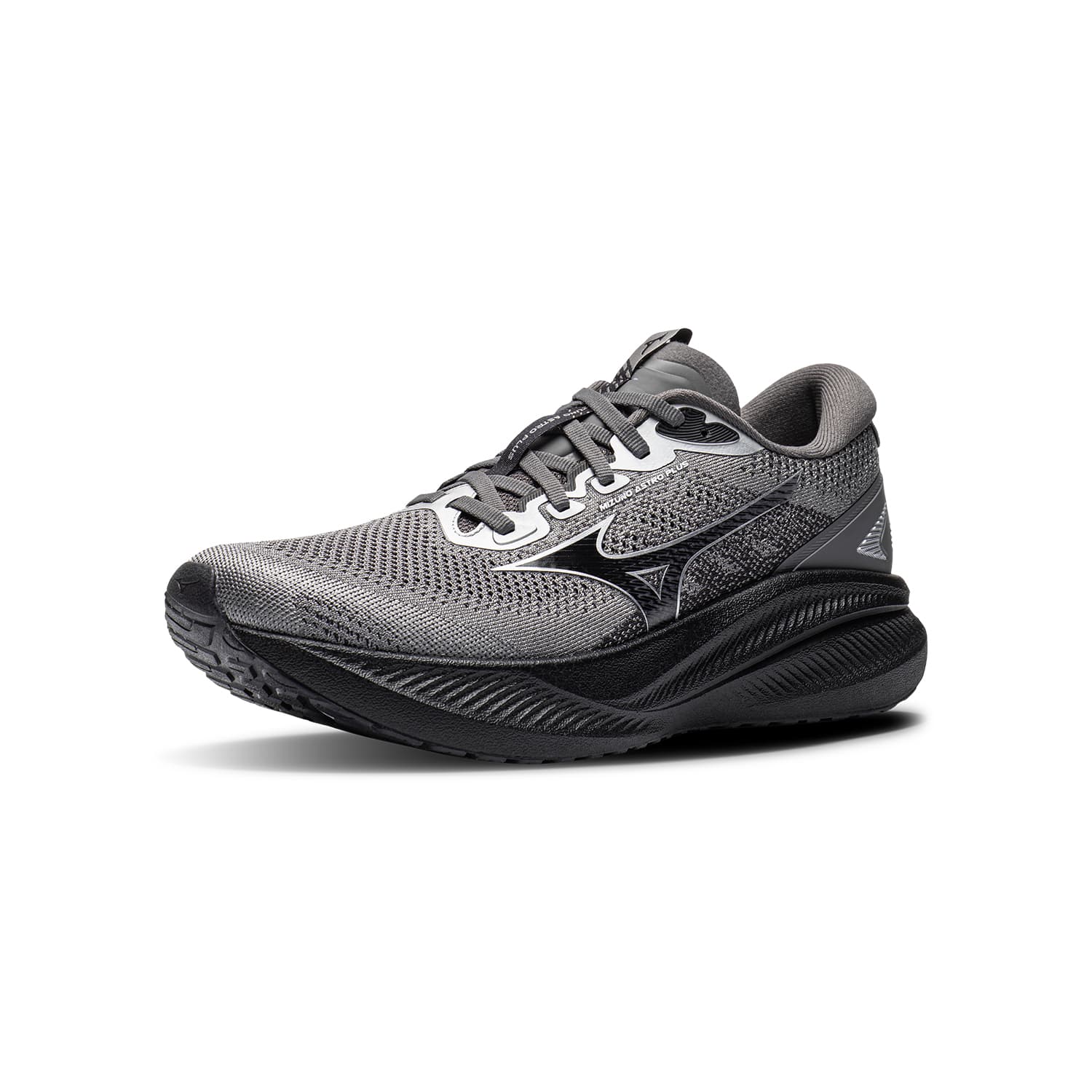 Кроссовки для бега Mizuno Беговые кроссовки Low Топ Угольный Светло-серый Соус Черный серебристый Унисекс - изображение 2