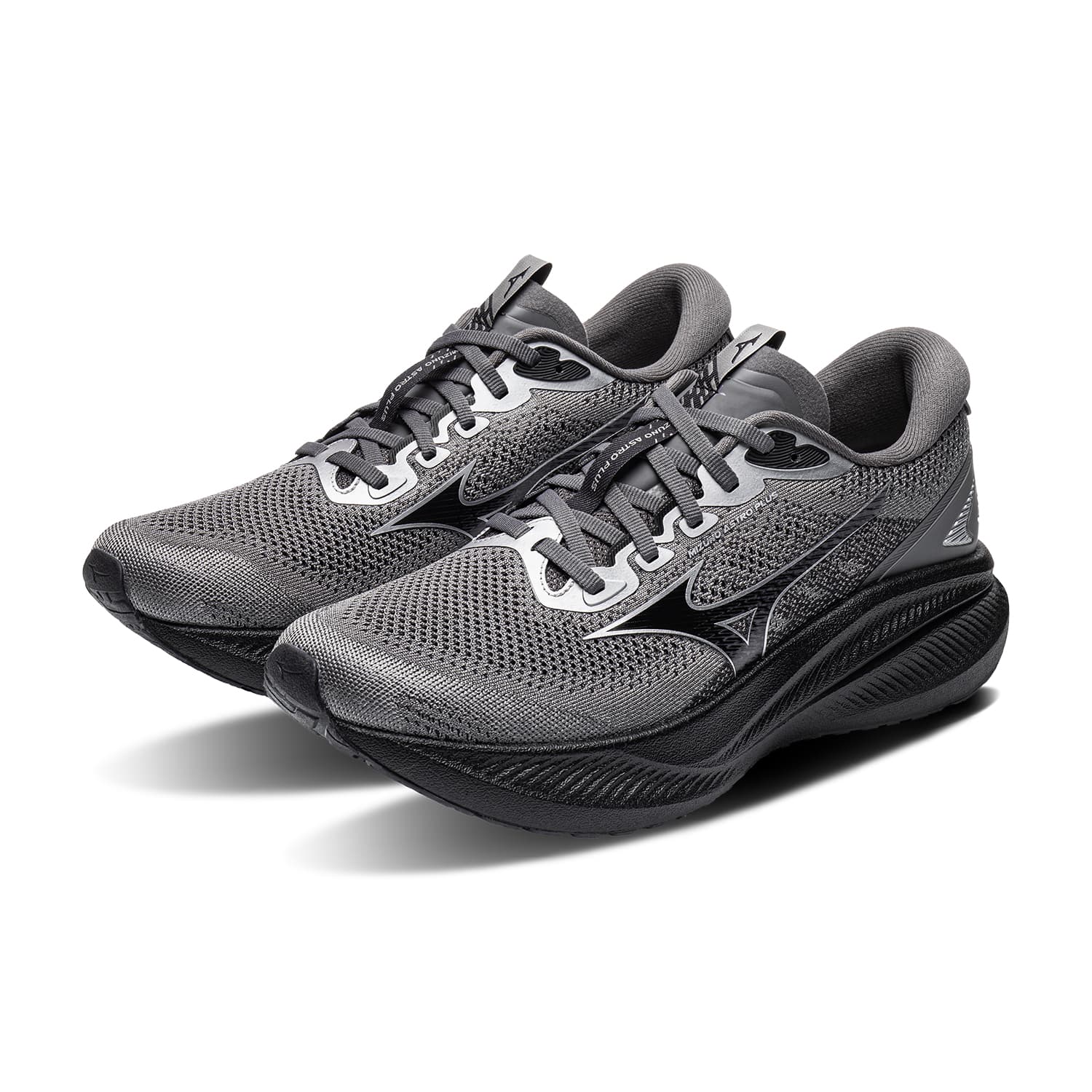 Кроссовки для бега Mizuno Беговые кроссовки Low Топ Угольный Светло-серый Соус Черный серебристый Унисекс - изображение 4