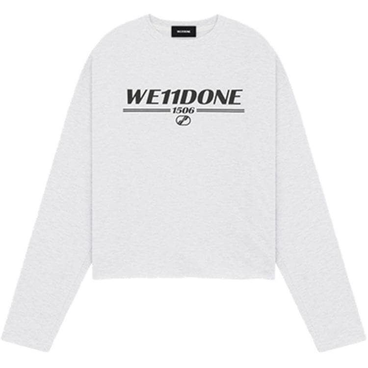 Футболка WE11DONE T-Shirt Унисекс Смешанный Серый - изображение 1