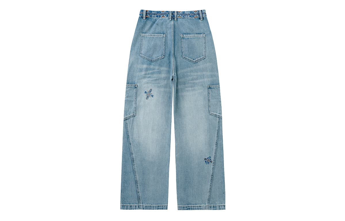 Штаны LAMLICKA Blue Men's Jeans LAMLICKA Синий Мужской Джинсы - изображение 2