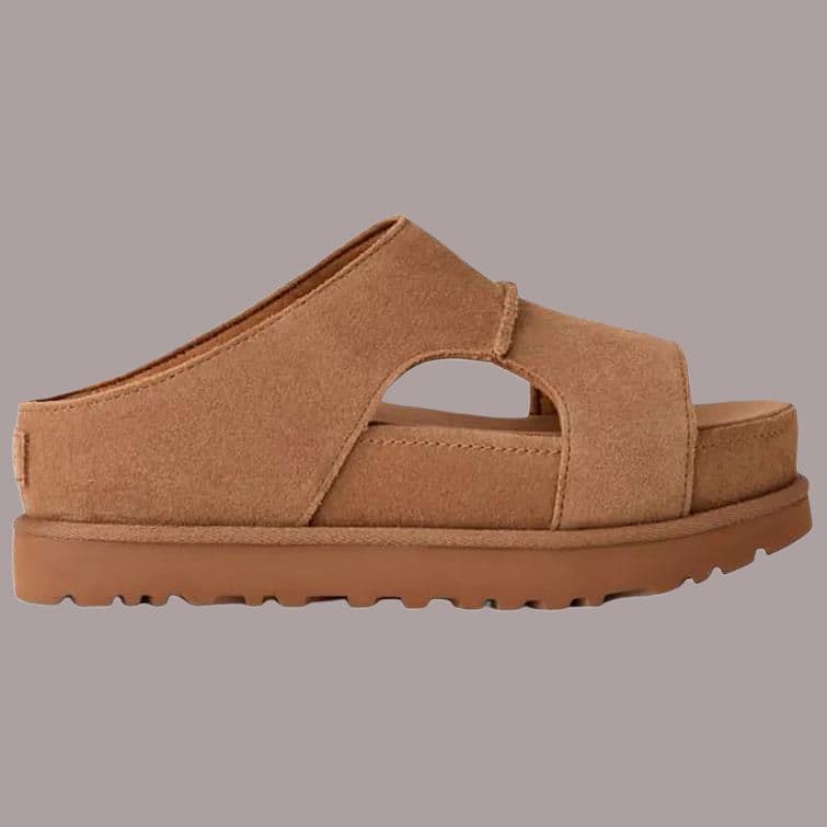 Сандалии UGG Износостойкие Шлепанцы Женские Каштановые - изображение 2