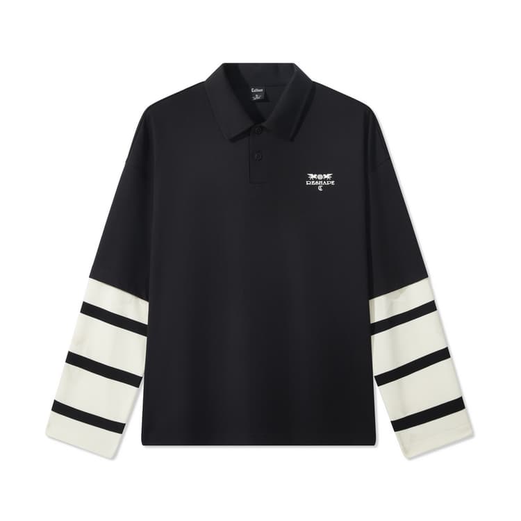 Поло Cabbeen Polo из угольно-черного цвета для мужчин - изображение 1