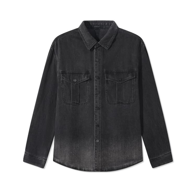 Рубашка Cabbeen Ink Black Men's Shirts Каббин Чернила Черный Мужские Рубашки - изображение 1