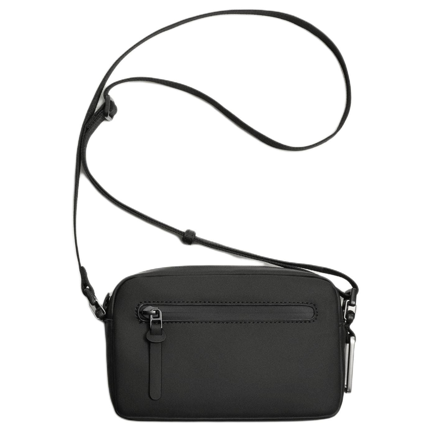 Сумка через плечо ZARA Crossbody Bag Black Unisex ZARA Сумка через плечо Черная Унисекс - изображение 1
