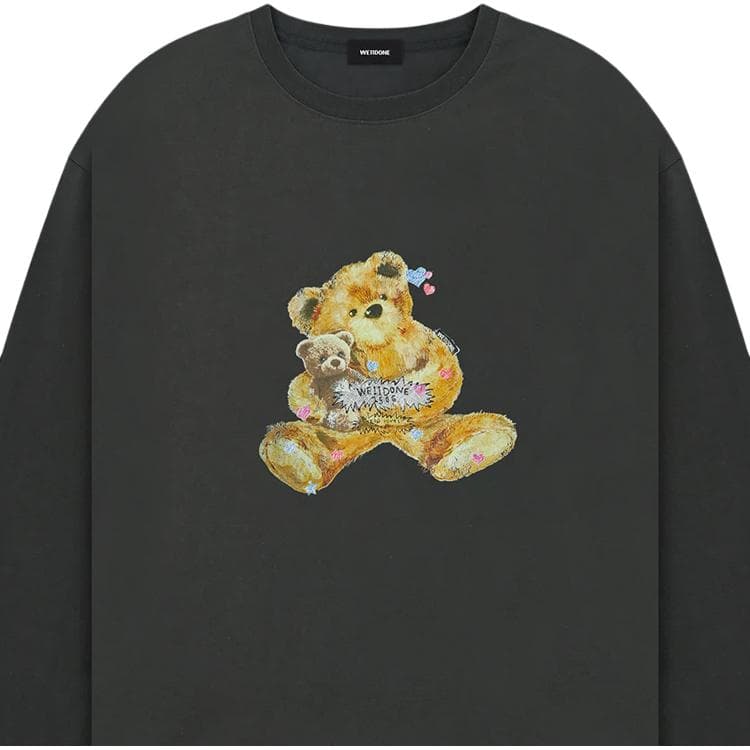 Футболка WE11DONE T-Shirt Унисекс Угольный Серый - изображение 4