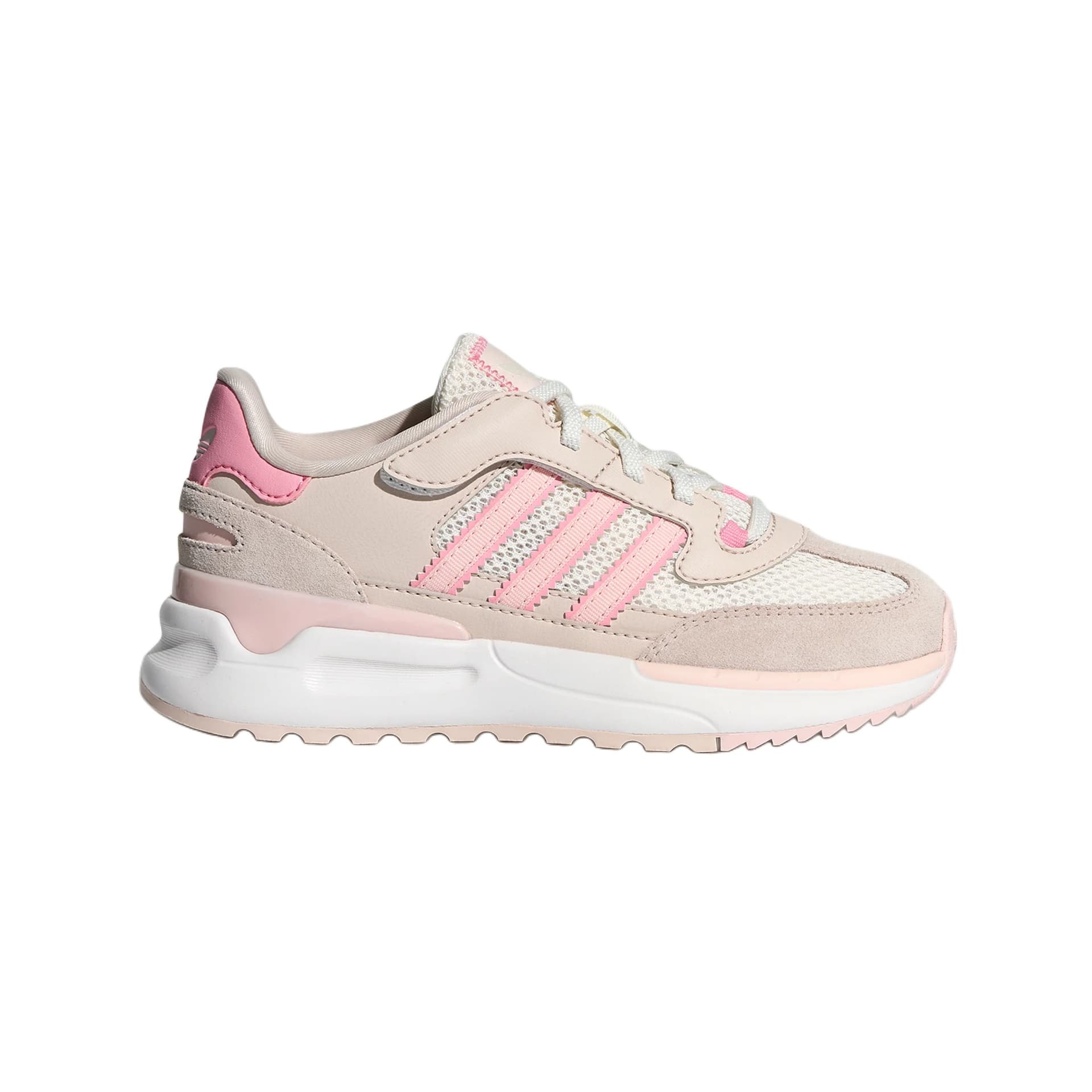 Кроссовки Adidas Originals RETROPY Ткань Детские повседневные кроссовки Розовые для детей 3-7 лет - изображение 2