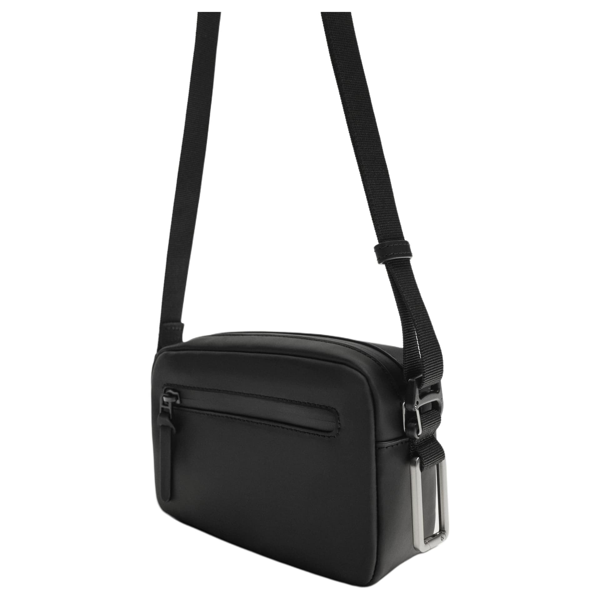 Сумка через плечо ZARA Crossbody Bag Black Unisex ZARA Сумка через плечо Черная Унисекс - изображение 2