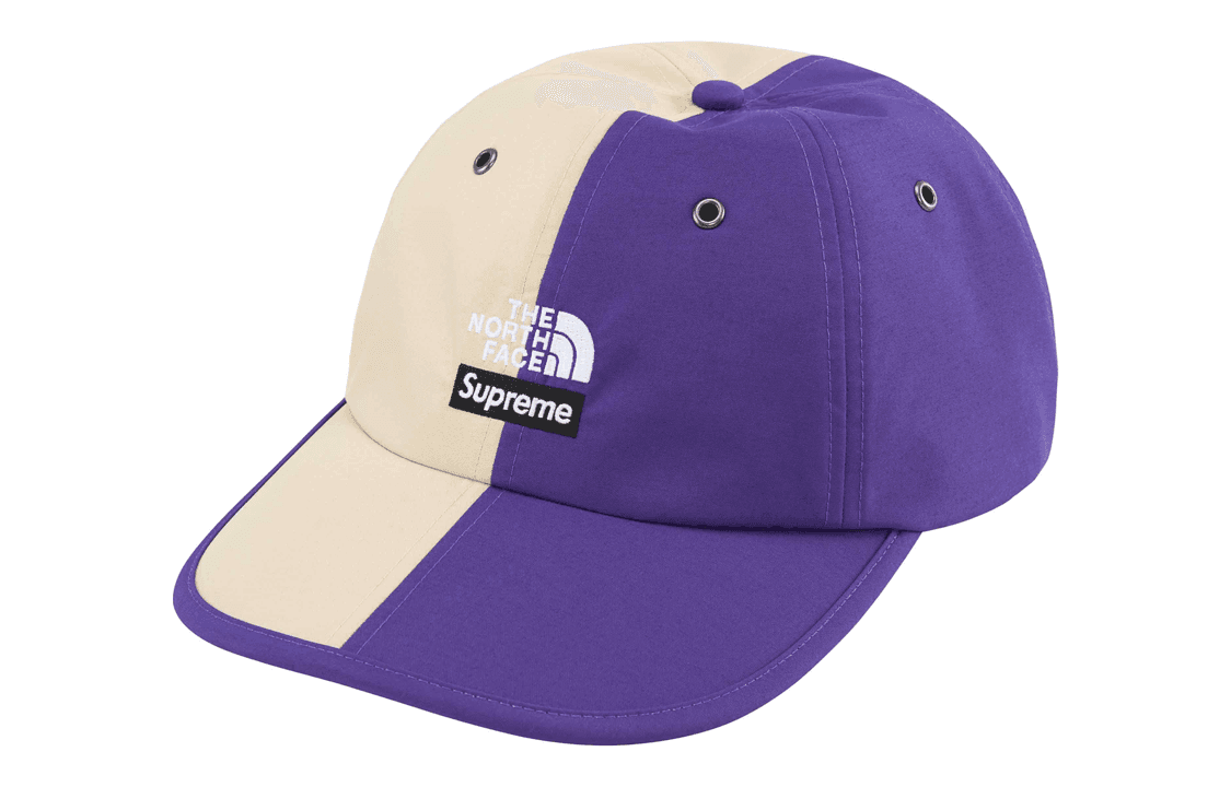 Кепка Supreme x The North Face Нейлоновые Кепки Унисекс Бежевый Фиолетовый - изображение 1