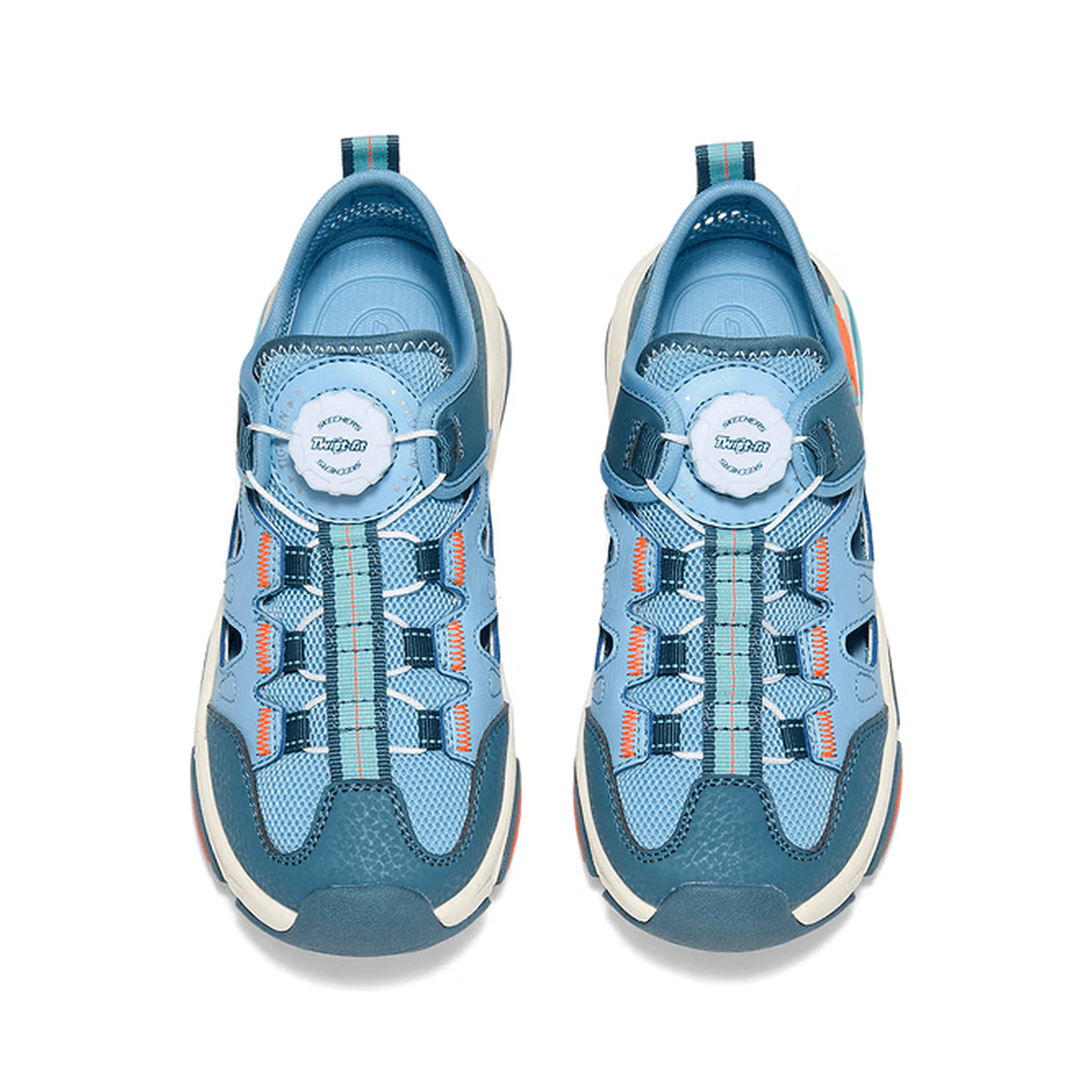 Сандалии Skechers Kids Синтетическая кожа текстиль Low Топ Сандалии Светло-синий Детский - изображение 2