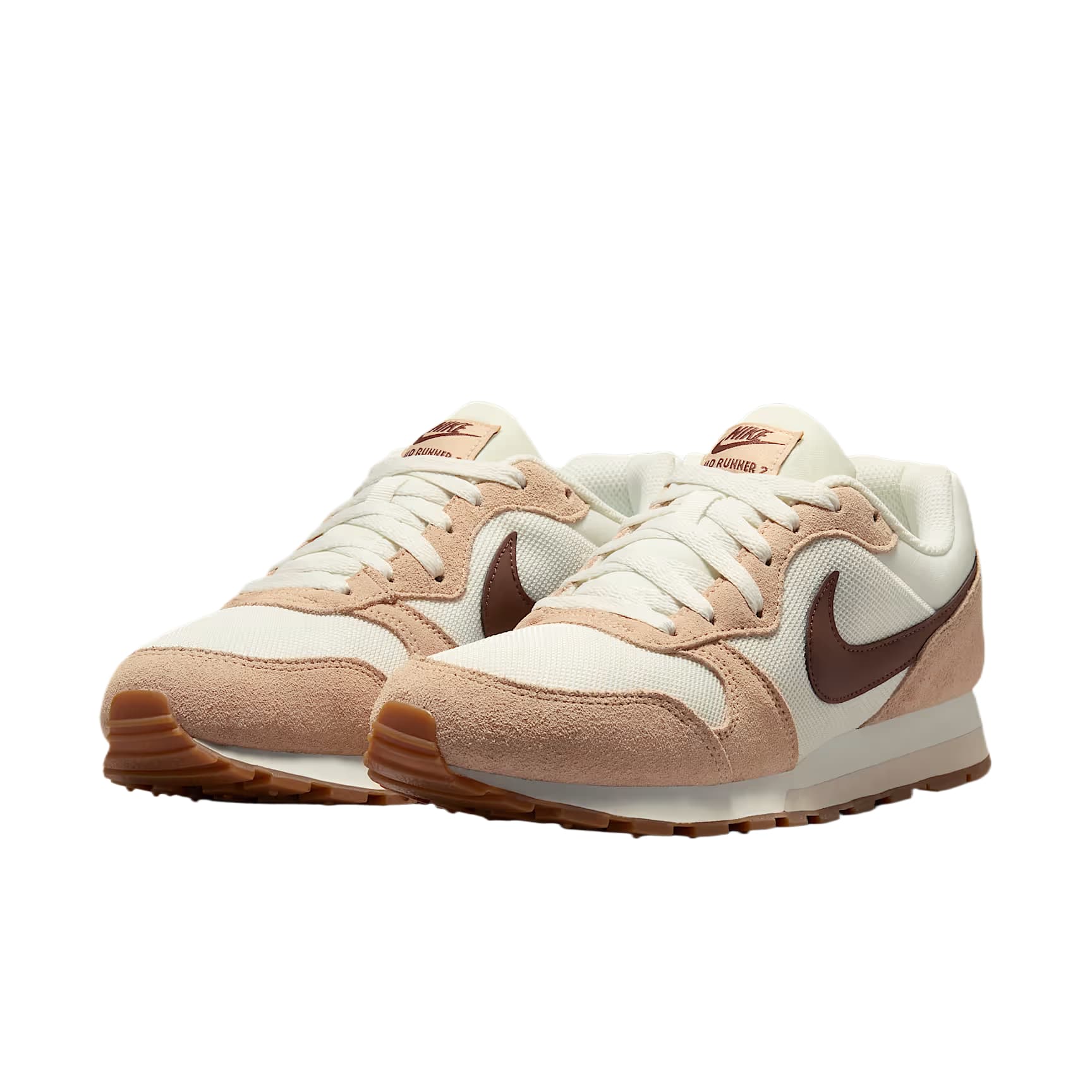 Кроссовки для бега Nike MD Runner 2 Беговые кроссовки Низкий Топ Парусный Белый Блестящий Розовый Освежающий вариант Земляной Коричневый Освежающий вариант Шоколад Женские - изображение 2