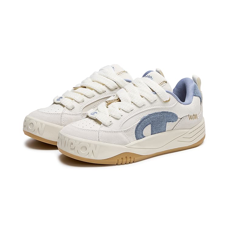 Кроссовки Champion Skate Shoes Low Top Молочно-белый Timeless Blue Женские - изображение 3
