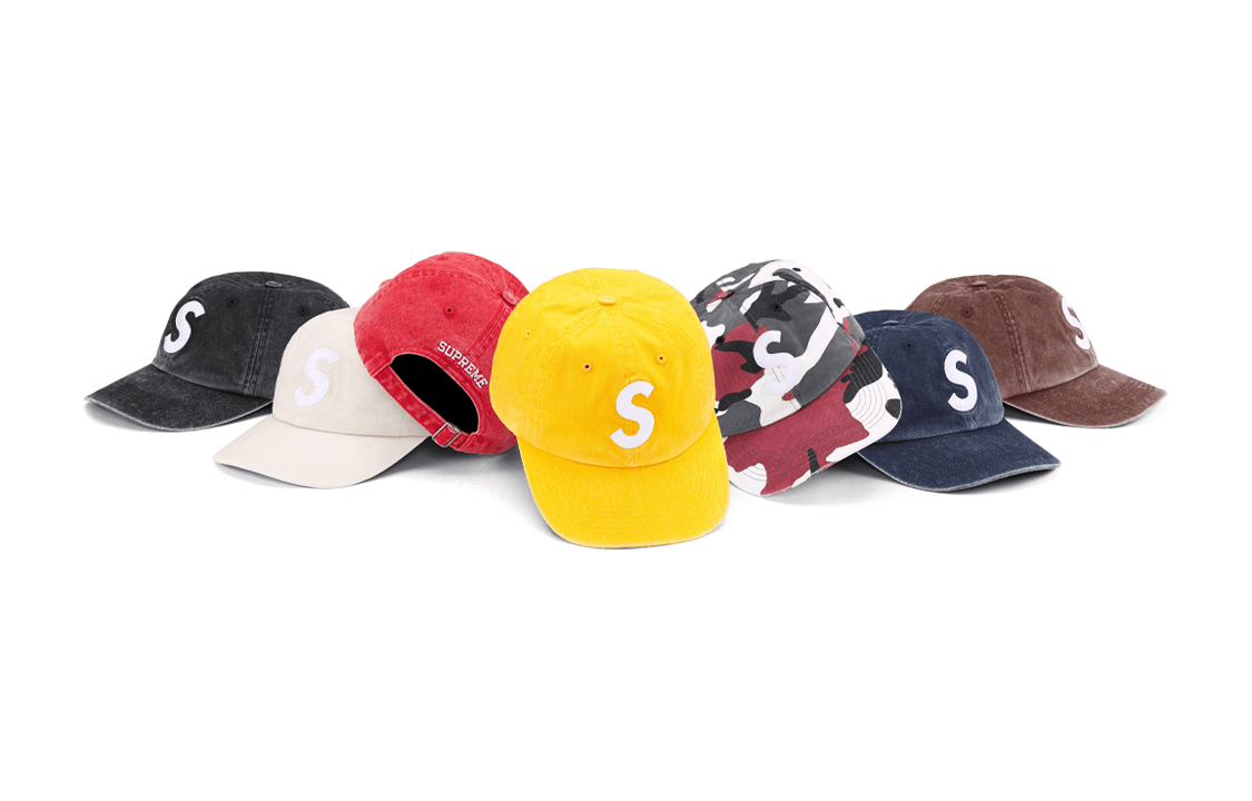 Кепка Supreme 100% хлопок Кепки Унисекс Черный Бежевый Красный Желтый Синий Коричневый Многоцветный - изображение 1