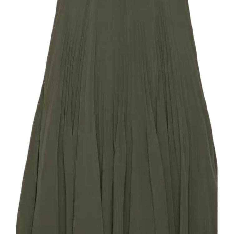 Юбка ARITZIA Темно-оливково-зеленая женская повседневная длинная юбка - изображение 2