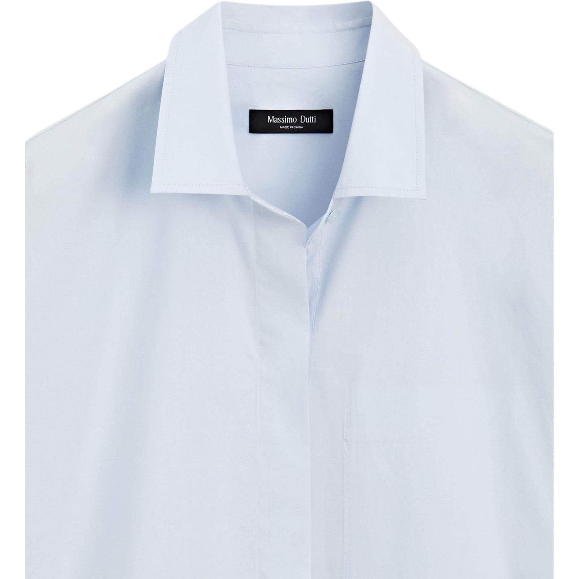 Блузка Massimo Dutti Blue Women's Shirts Масимо Дутти Синие Женские Рубашки - изображение 2