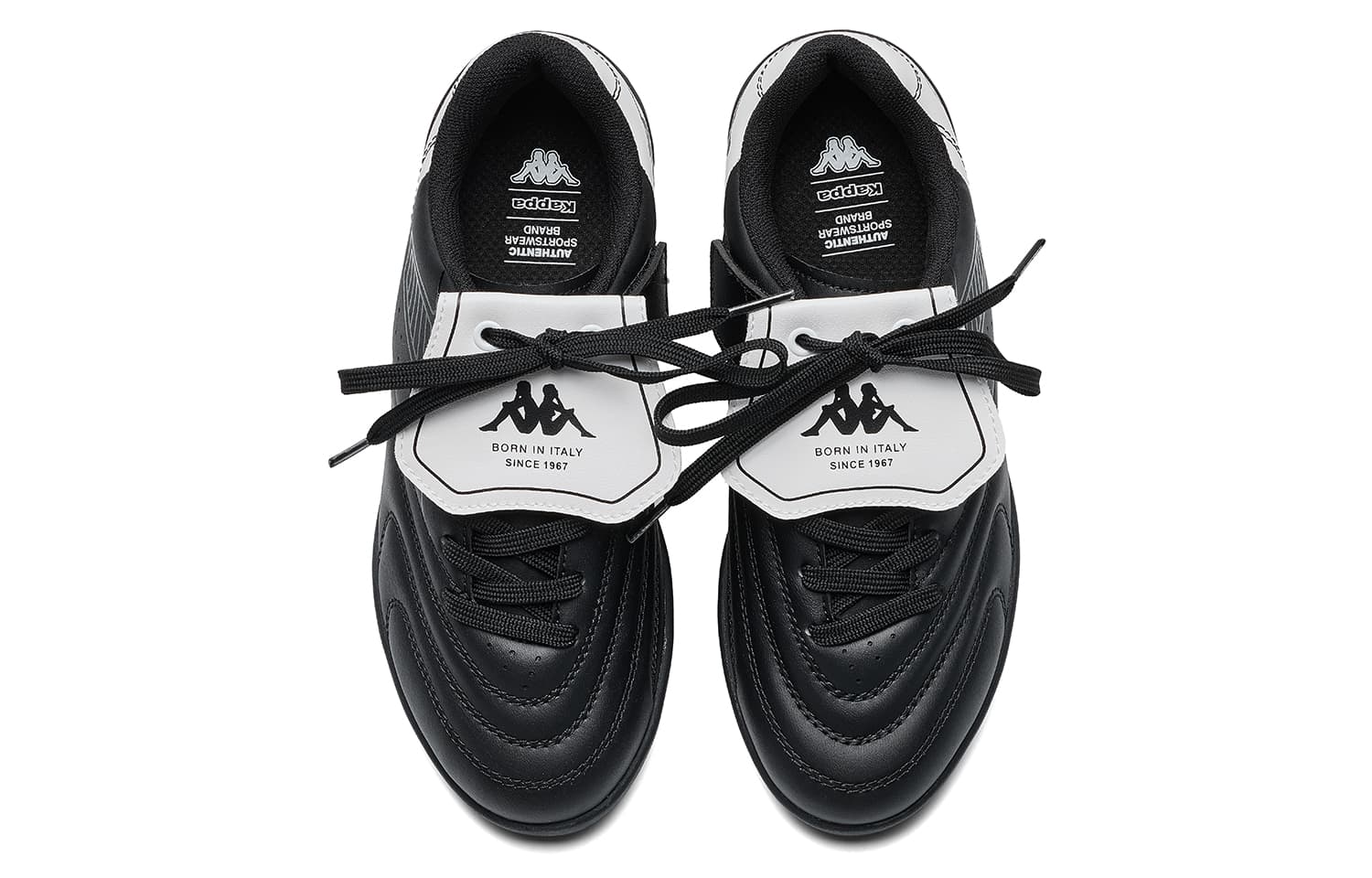 Бутсы Кроссовки для футбола KAPPA KIDS Low Top Черный Классический Белый Kids - изображение 4