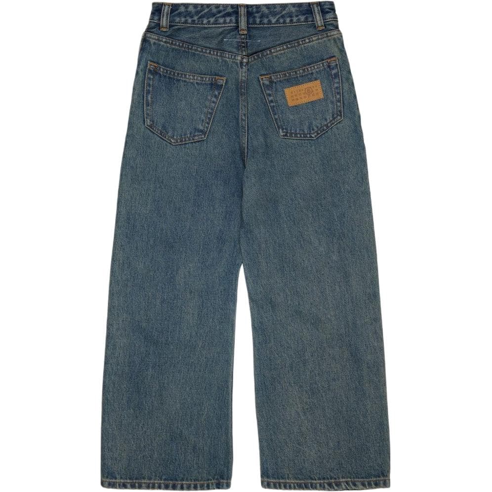 MM6 Maison Margiela Blue Kids Jeans - изображение 2