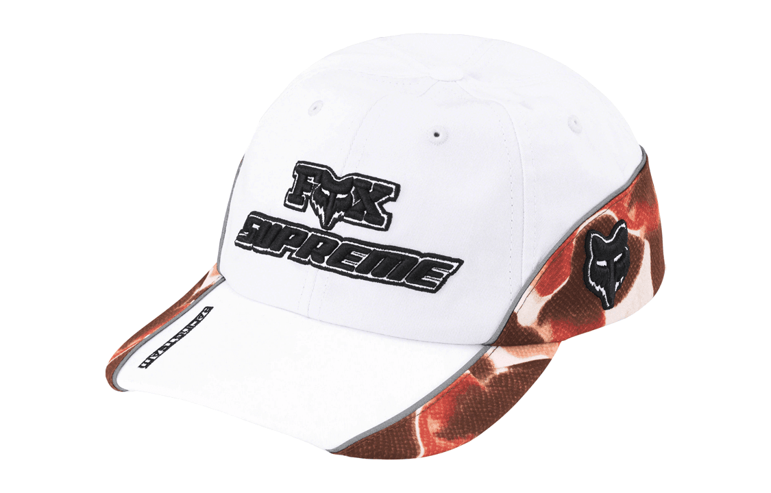 Кепка Supreme x Fox Racing 6-Panel White - изображение 1