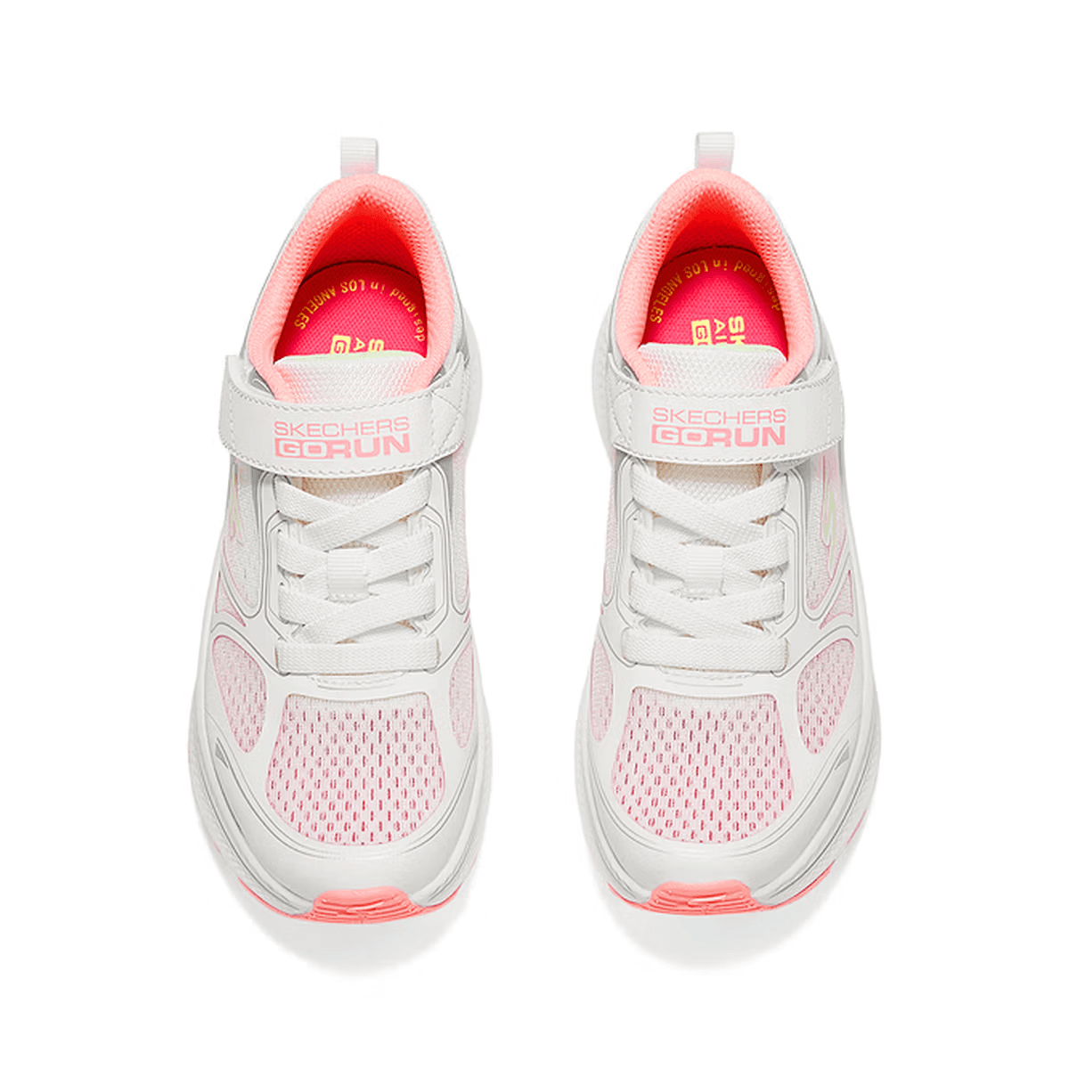 Кроссовки Skechers Kids Синтетическая кожа текстиль Отскок Дышащий Низкие кроссовки для бега Белый Оранжевый Детские - изображение 2