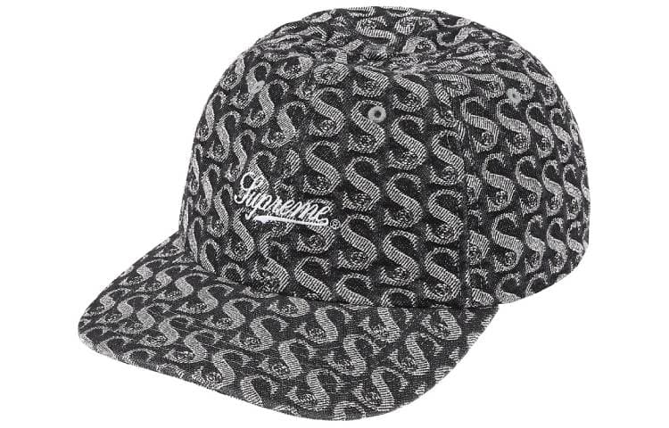Кепка Supreme Week 9 Monogram Denim 6-Panel - изображение 4