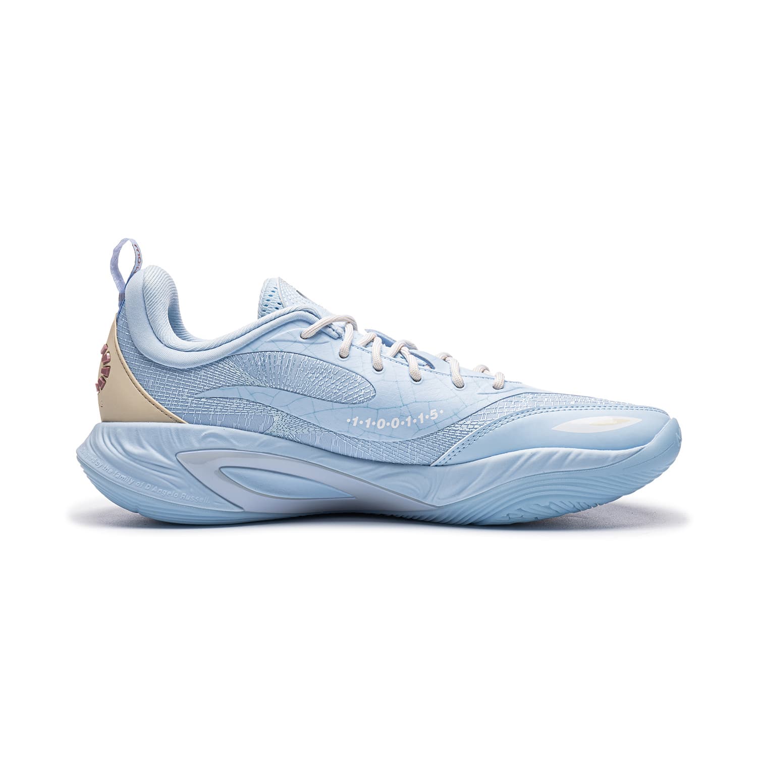 Кроссовки для баскетбола Li NING DLO2 Баскетбольные кроссовки Low Топ Ледниково-голубой Мужской - изображение 2
