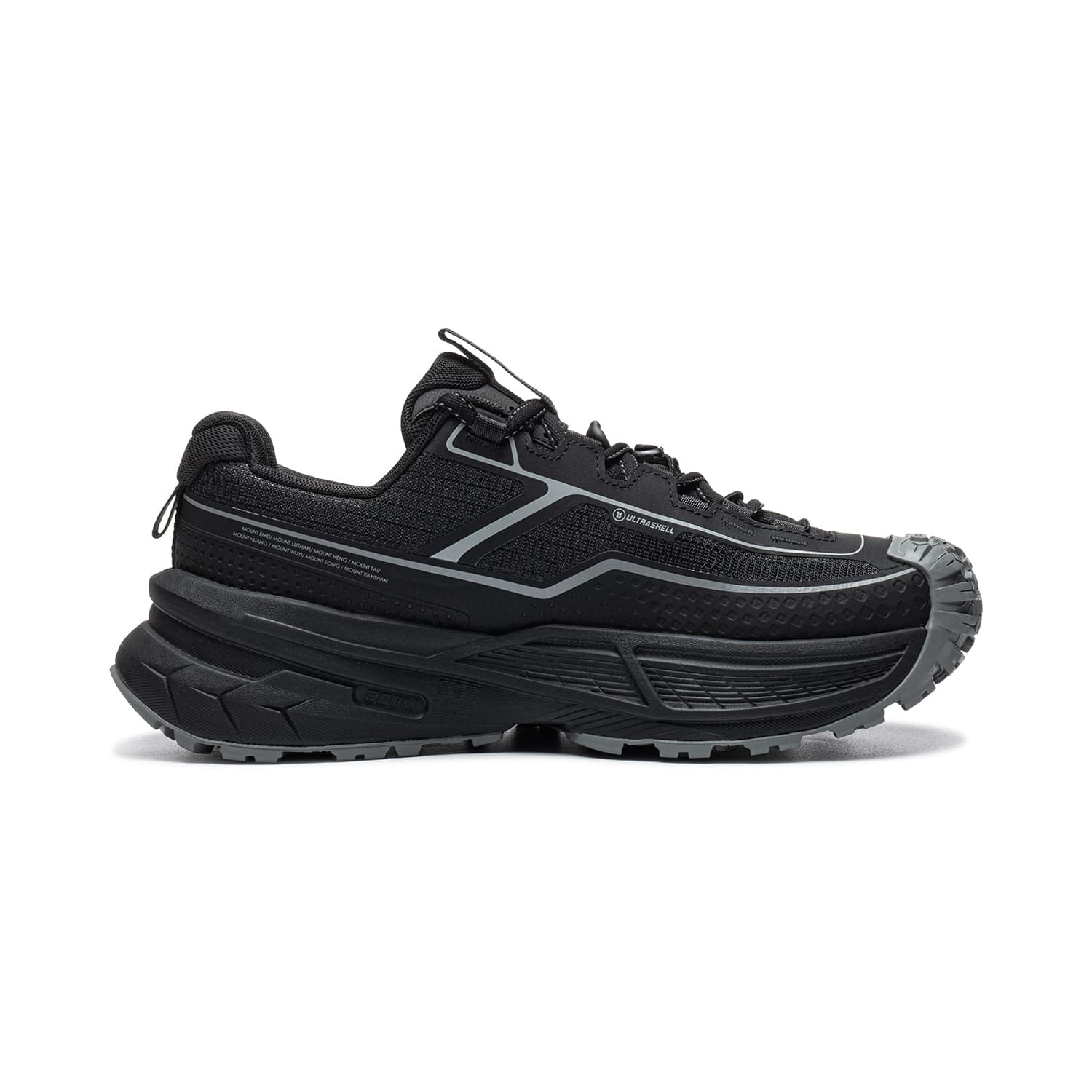 Кроссовки Li NING Outdoor Counterflow Xingchuan 2 Альпинистские и треккинговые ботинки Low Топ Ночной черный Унисекс - изображение 2