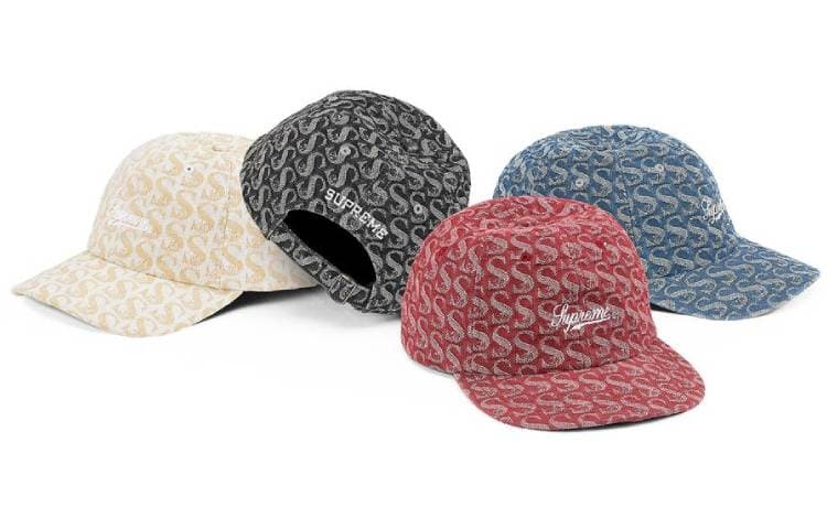 Кепка Supreme Week 9 Monogram Denim 6-Panel - изображение 1