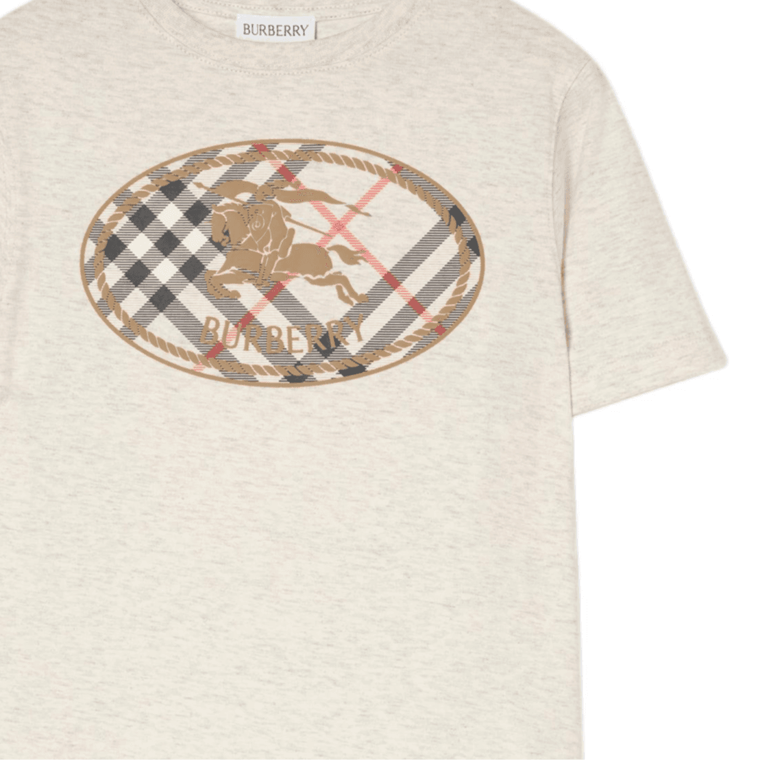 Футболка Burberry Белые Детские Рубашки T - изображение 4