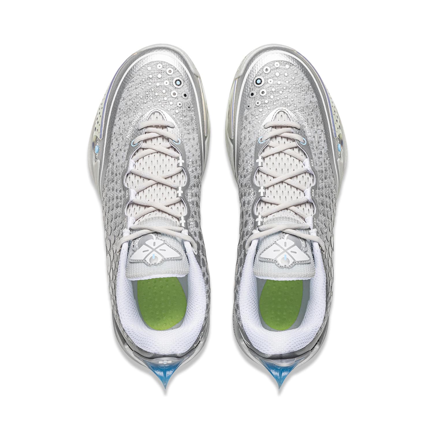 Кроссовки для баскетбола Li NING Wade 808 6 ULTRA Баскетбольные кроссовки Low Топ Серебряный Мужской - изображение 4