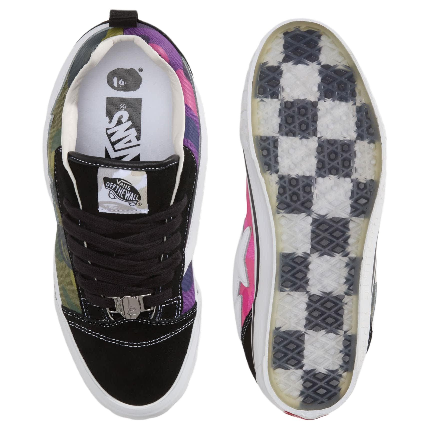 Кроссовки Vans Knu Skool Кеды для скейтбординга Low Топ Черный белый зеленый Унисекс - изображение 4