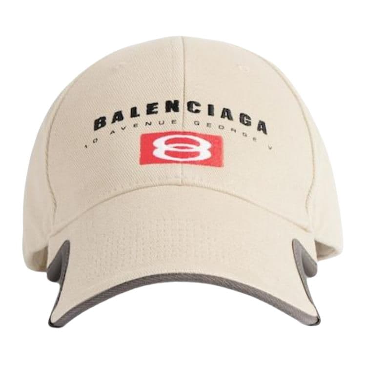Кепка Balenciaga 100% хлопок Твил Полиэстер Волокно Кепки Мужские Бежевые - изображение 1