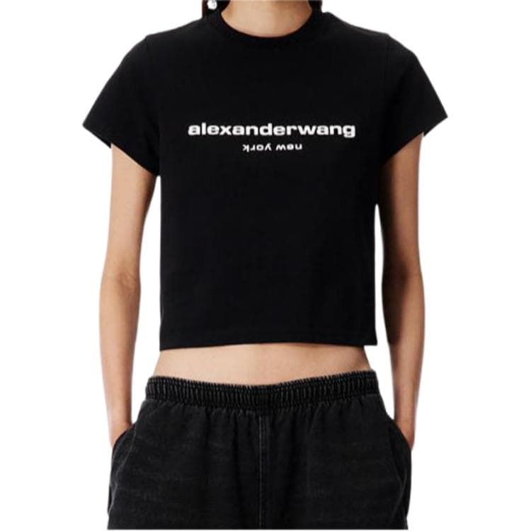 Футболка Alexander Wang Черные Женские T-рубашки - изображение 2