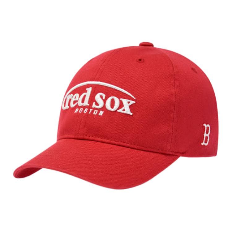 Кепка MLB Мягкие хлопковые кепки для детей красного цвета - изображение 1