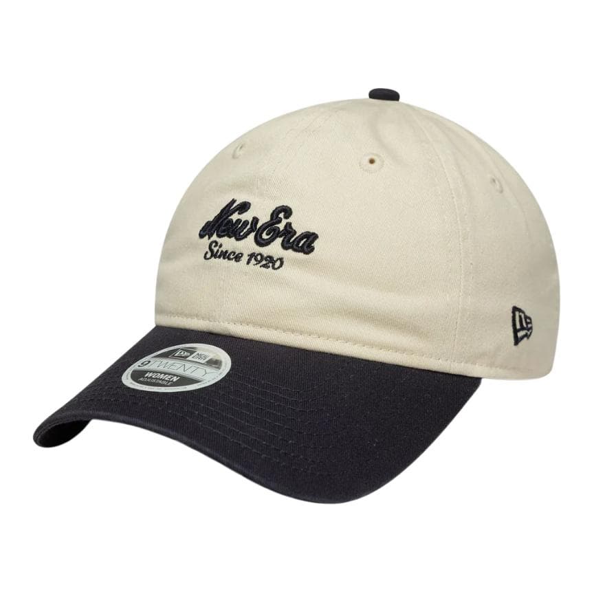 Кепка New Era 100% хлопок Женские бейсболки Черный Кремовый Текстура - изображение 1