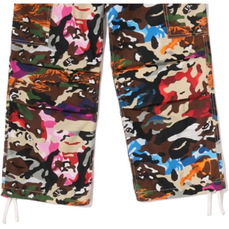 A BATHING APE Смешанный Камуфляж Женские Карго Брюки - изображение 6