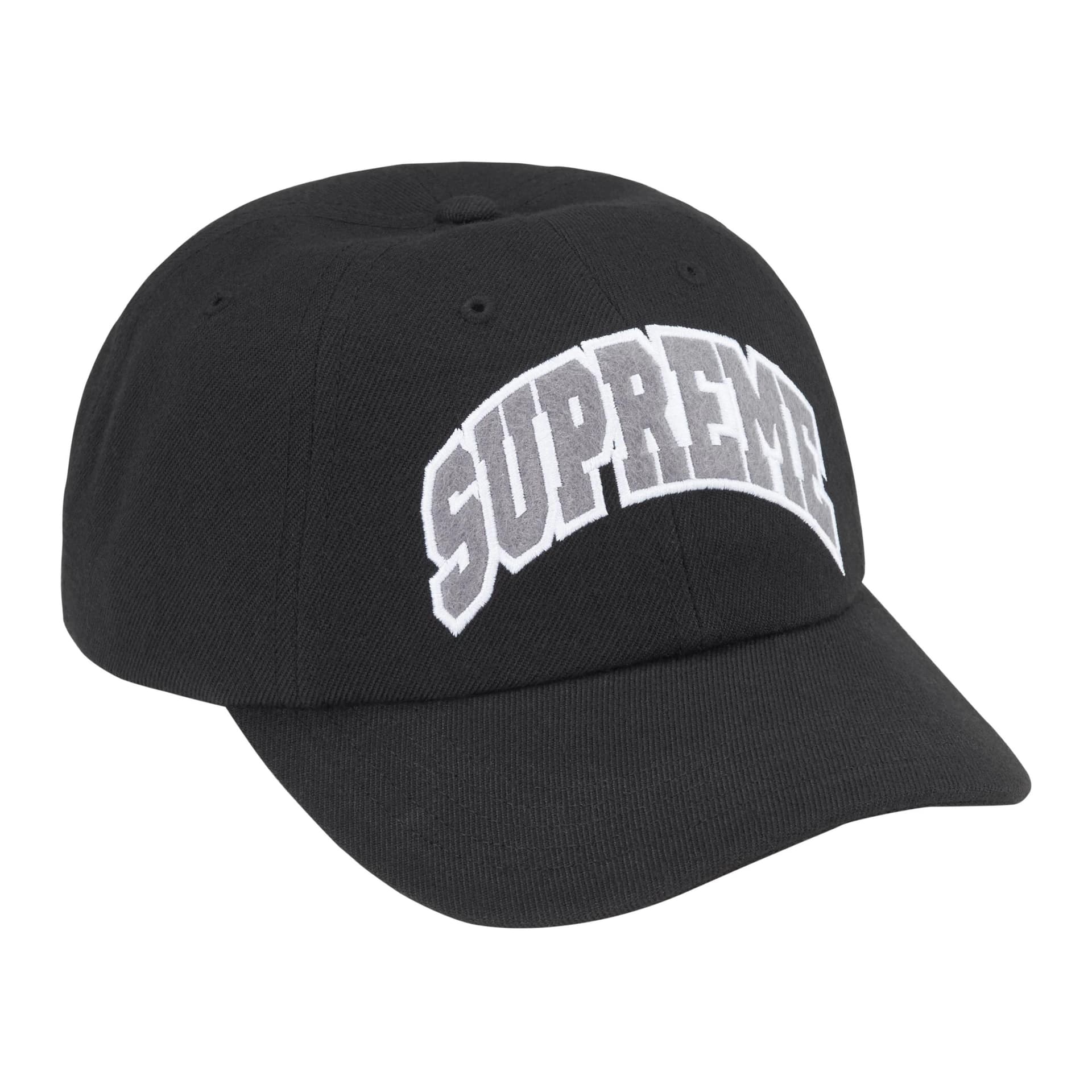 Кепка Supreme Шерстяные Смесь Кепки Унисекс Черные - изображение 1