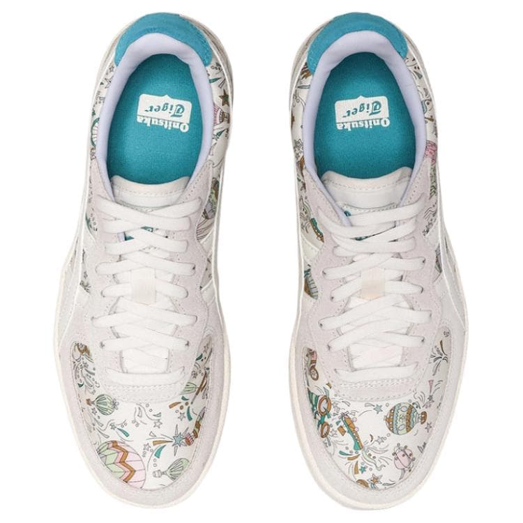 Кроссовки Onitsuka Tiger GSM Кеды для скейтбординга Белый серый синий Женские - изображение 4