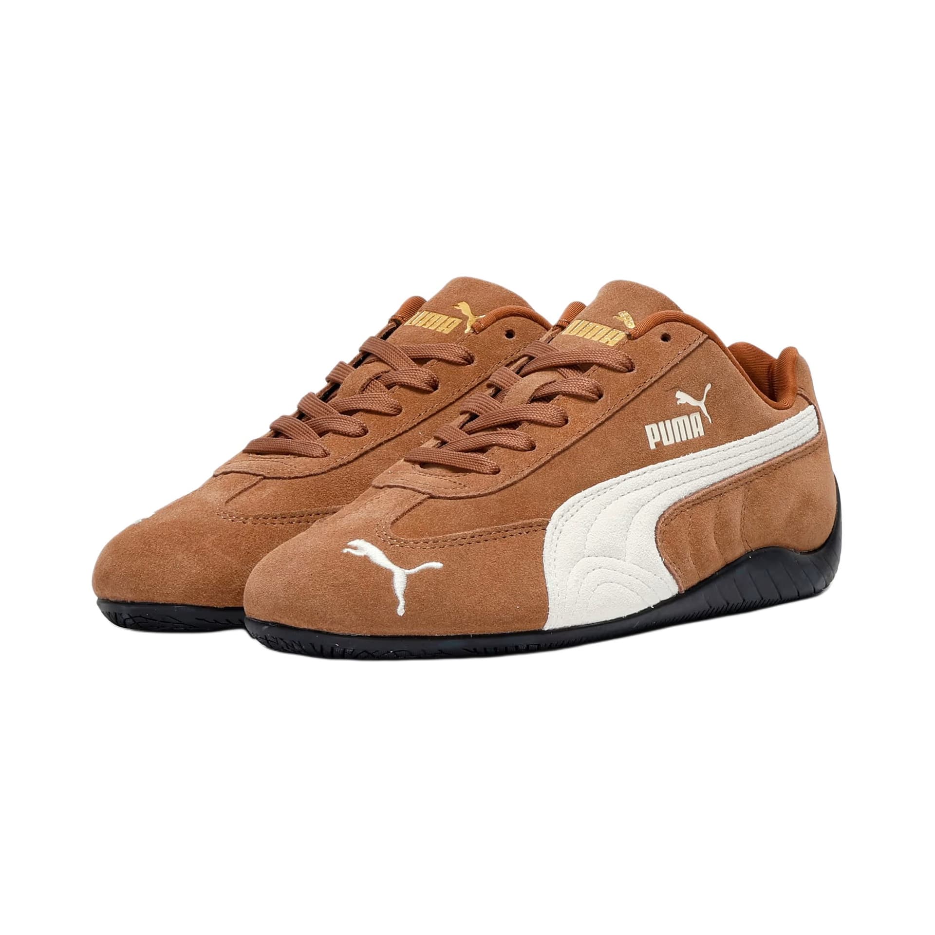 Кроссовки PUMA Speedcat Low Кеды Детские Лайфстайл Коричневые - изображение 3