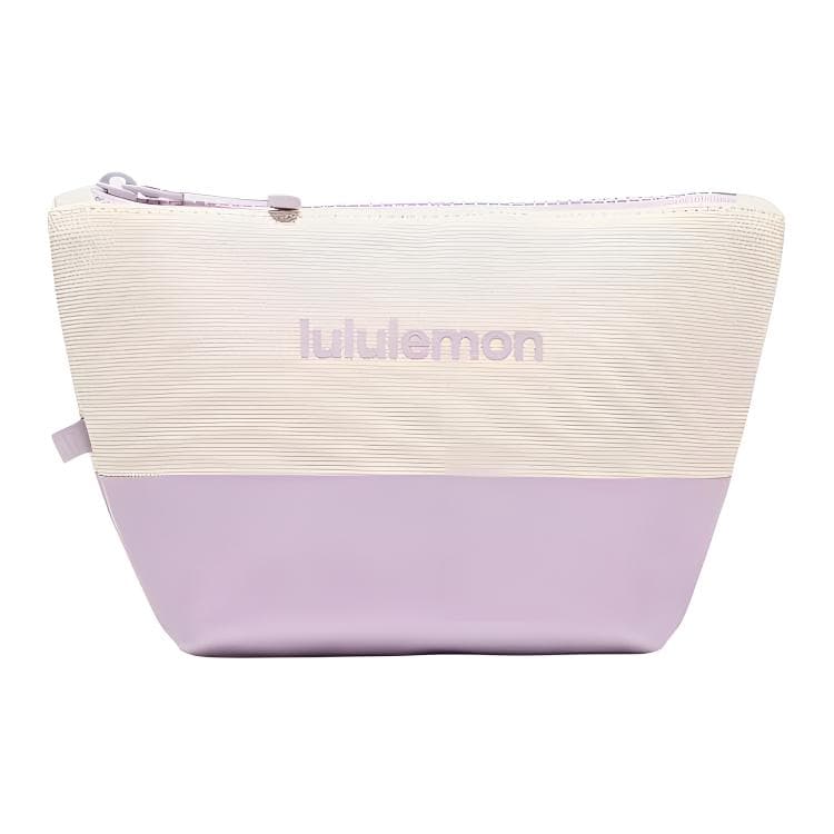 Сумка Lululemon Хлопковый клатч из мини-версии женский бежевый и светло-фиолетовый - изображение 1