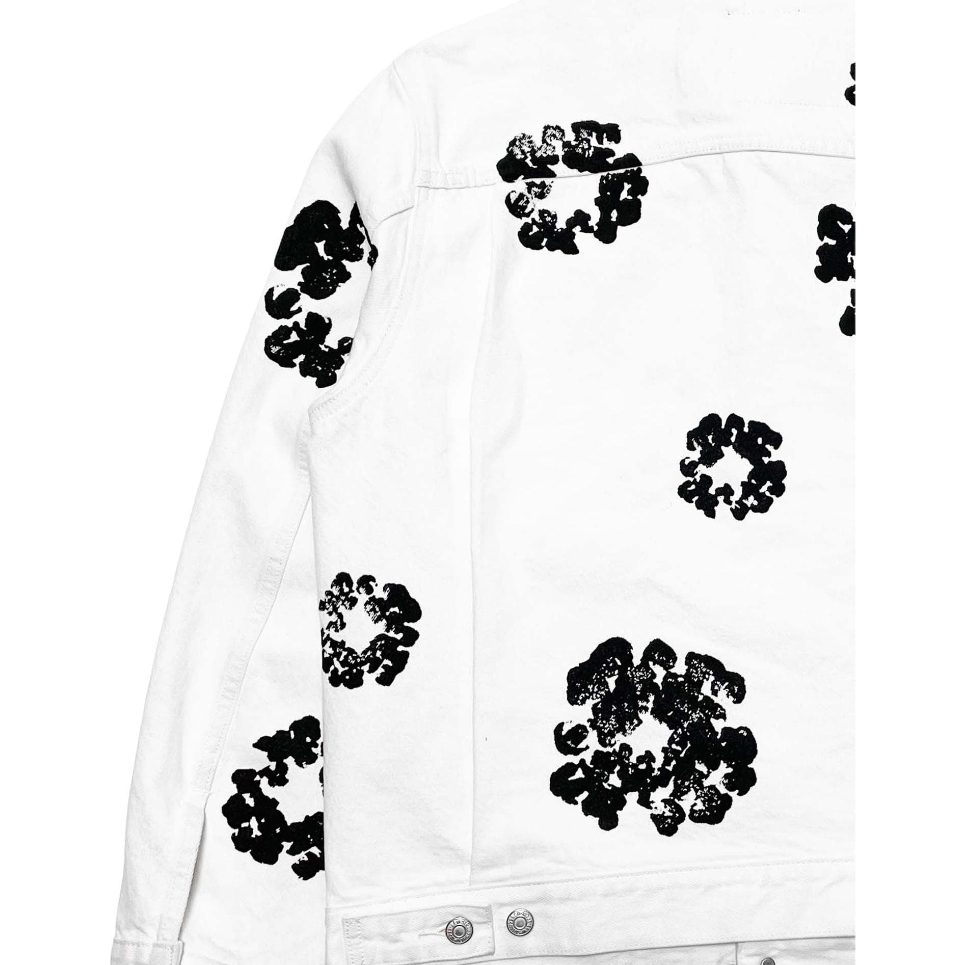 Джинсовая куртка Denim Tears Floral Print Denim Jacket White - изображение 4