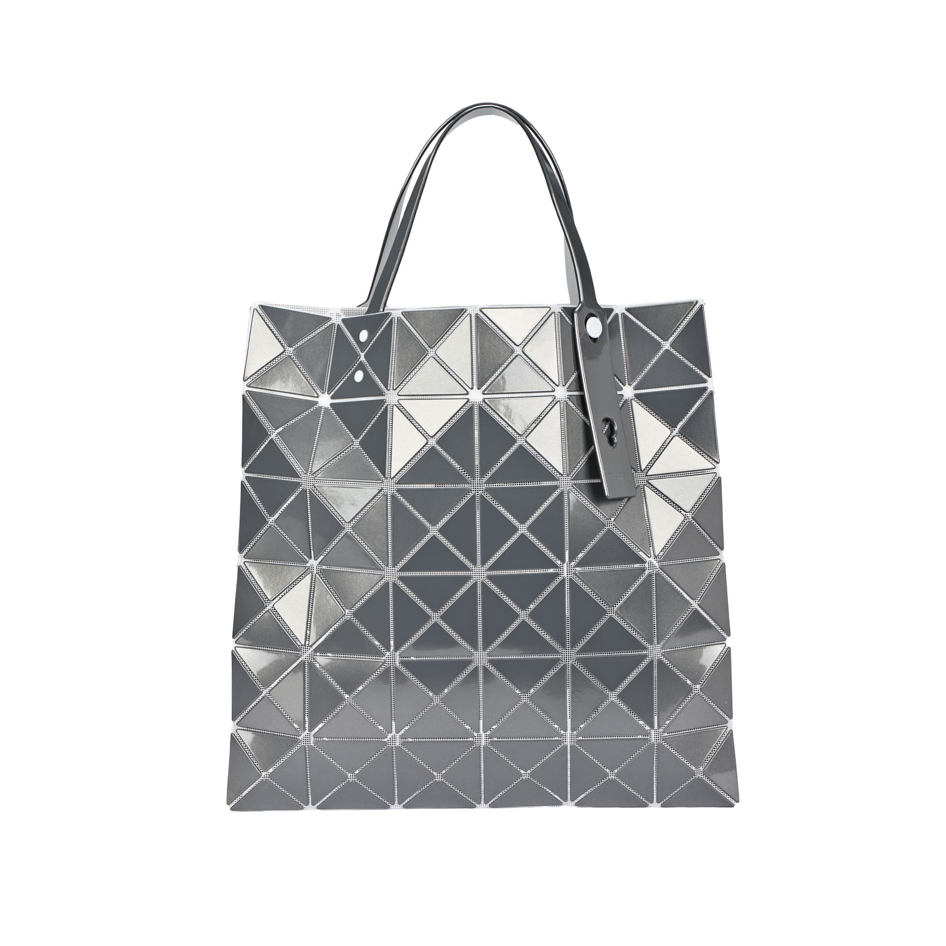 Мини-сумка ISSEY MIYAKE Сумка из поливинилхлоридной смолы PVC Tote Сумка через плечо Унисекс Лаймово-серый - изображение 3