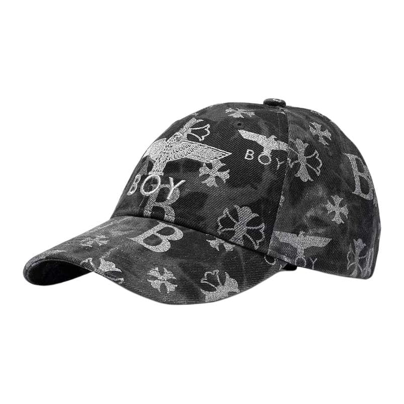 Кепка Boy London Хлопковые Волоконные Кепки Унисекс Серые - изображение 1