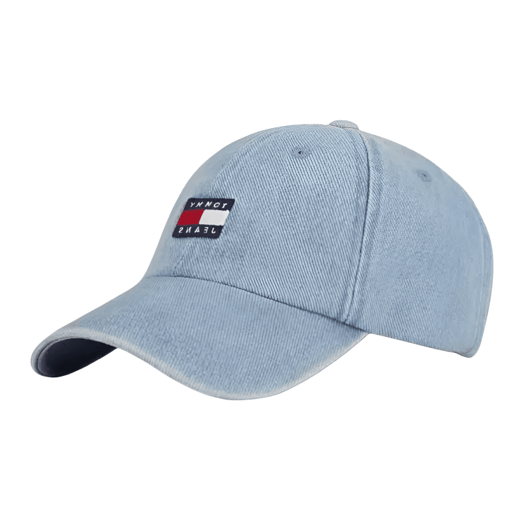 Кепка Tommy Hilfiger Хлопковые Волокна Кепки Мужские Джинсовый Синий - изображение 1