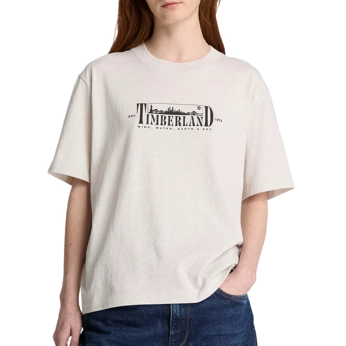 Футболка Timberland Светло-овсяные Женские T-рубашки - изображение 1
