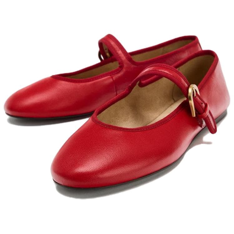 zara Туфли Мэри Джейн Low Топ Красный Женские - изображение 3