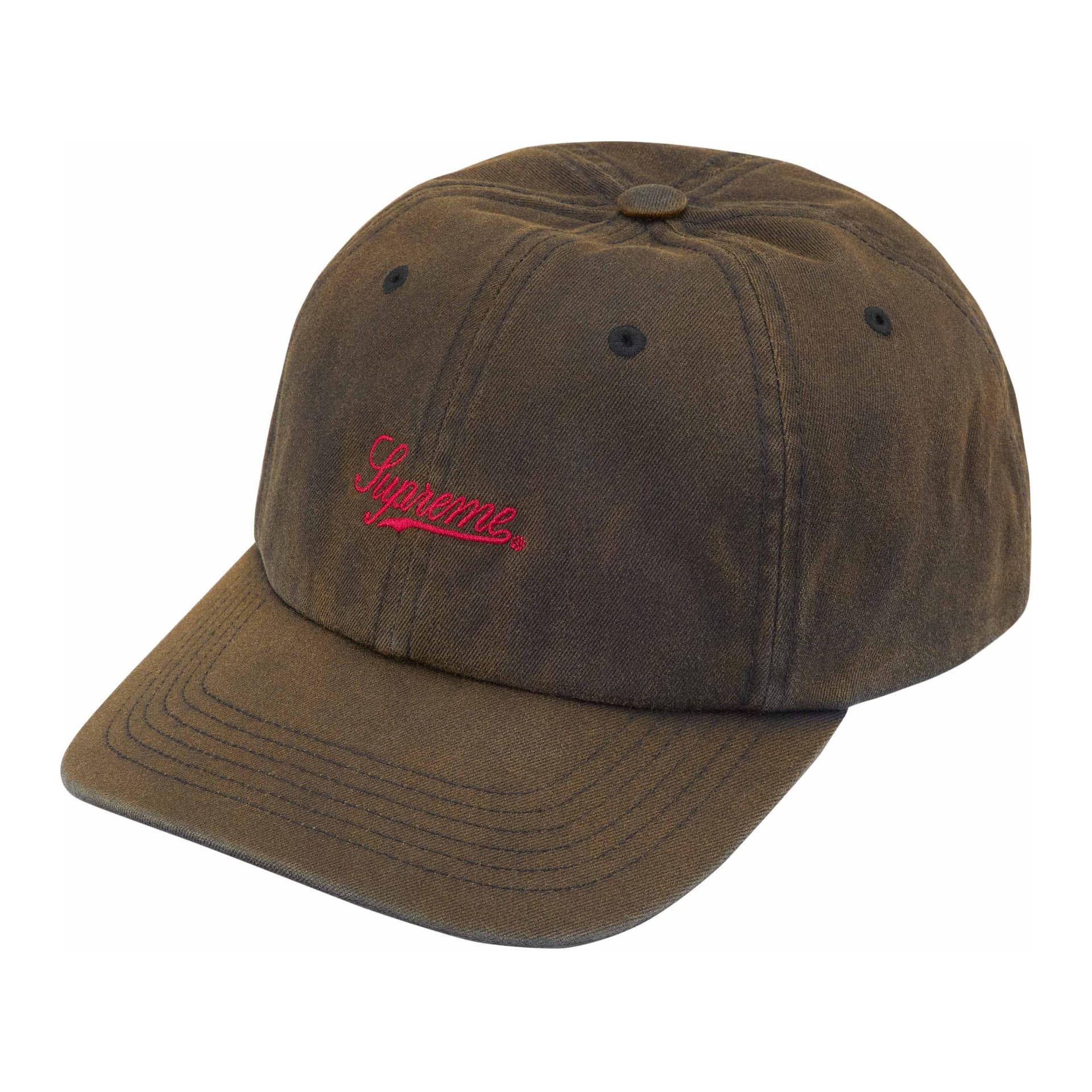 Кепка Supreme 100% хлопок саржа кепки унисекс коричневый - изображение 1
