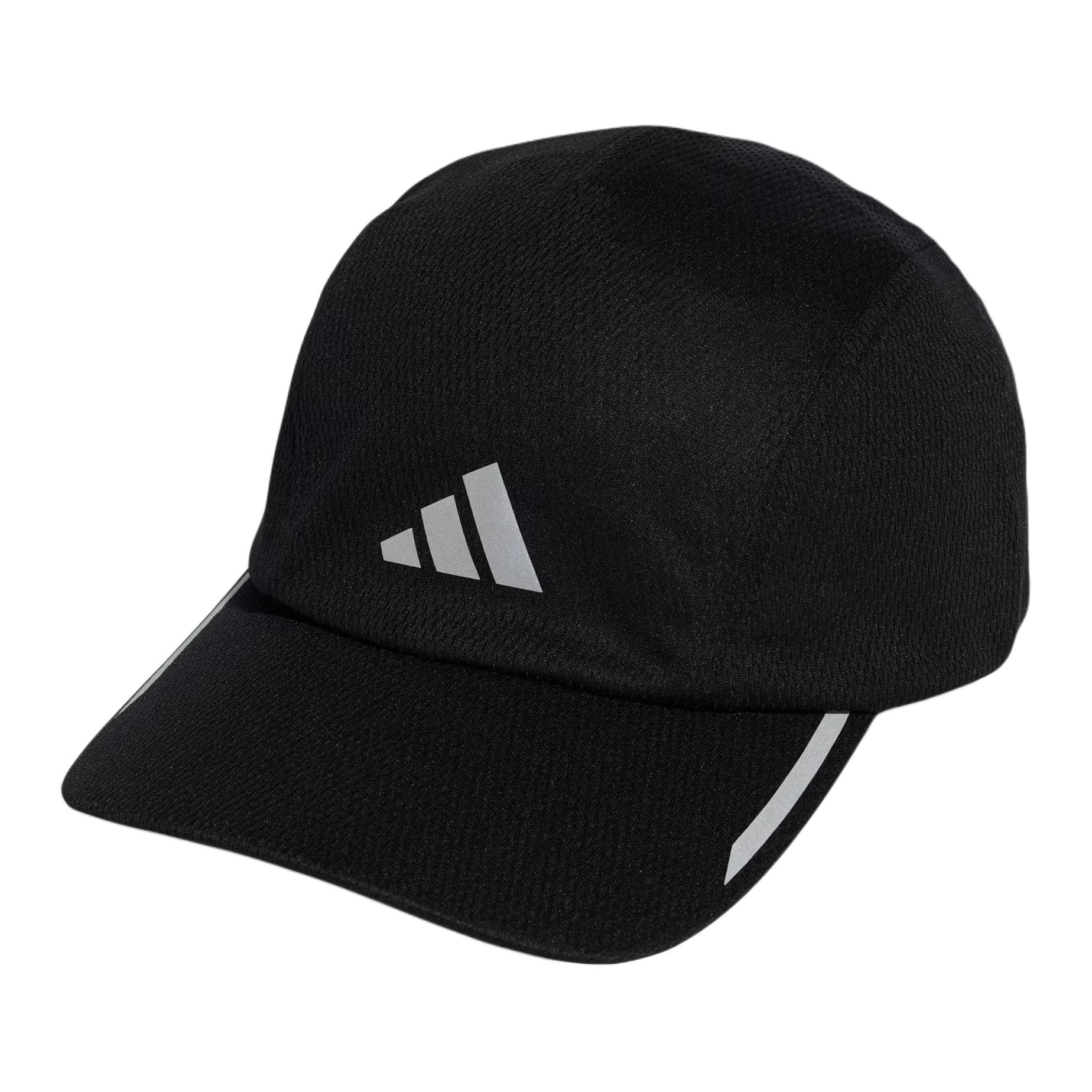 Кепка Adidas Полиэстеровые кепки из фибры унисекс черный отражающий серебристый - изображение 1