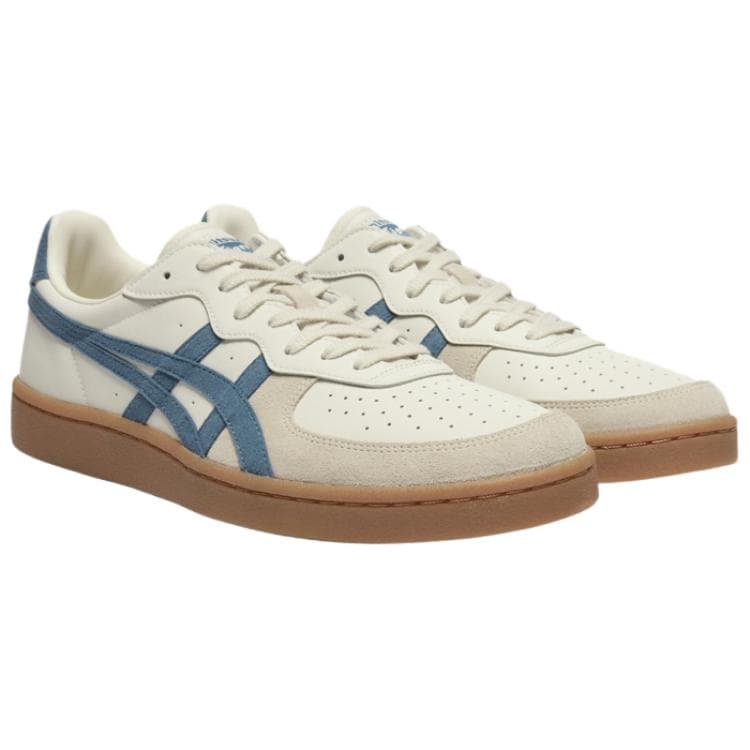 Кроссовки Onitsuka Tiger GSM Кеды для скейтбординга Low Топ Экрю Синий Унисекс - изображение 3