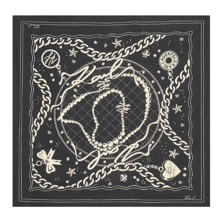 Шарф KARL LAGERFELD Sheep Wool Knit Платки Женские - изображение 1