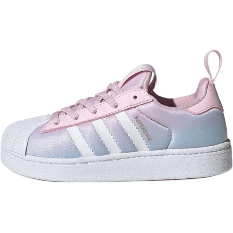 Кроссовки Adidas Originals SUPERSTAR Детская Скейтбординг Обувь Низкий Верх Синий Розовый Kids - изображение 1