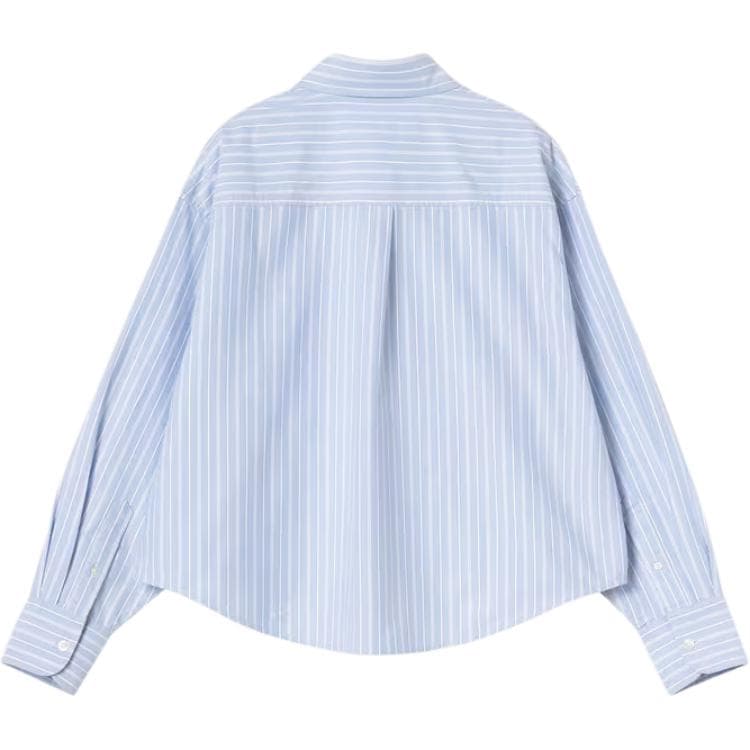 Блузка Carhartt WIP Kanan Stripes FLOATING Белый Синий Женская Рубашка - изображение 2